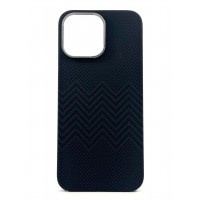 Чехол-накладка Carbon M-pattern Ring MagSafe 1500D для iPhone 16 Pro Max (Черный)