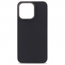 Чехол-накладка Carbon Big Hole MagSafe 1500D для iPhone 13/14 (Черный)