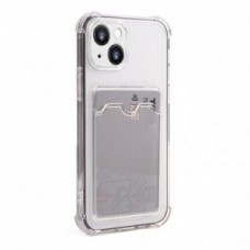 Чехол силиконовый Card Case для iPhone 15 (прозрачный)