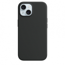 Накладка Silicone Case Magsafe для iPhone 15 (Black)