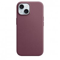Накладка FineWoven Case Magsafe для iPhone 15 (Mulberry)