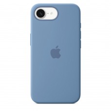 Накладка Silicone Case Magsafe для iPhone 16e (Winter Blue)