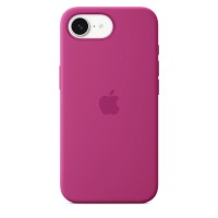 Накладка Silicone Case Magsafe для iPhone 16e (Fuchsia)
