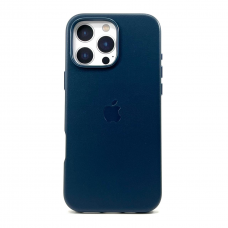 Накладка Leather Case MagSafe для iPhone 16 Pro Max (Blue)