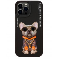 Чехол-накладка Nimmy Cool Glasses Series для iPhone 15 (Черный)
