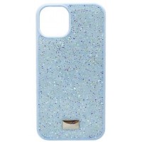 Чехол-накладка Swarovski для iPhone 15 (Голубой)
