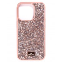 Чехол-накладка Swarovski для iPhone 16 (бежевый)