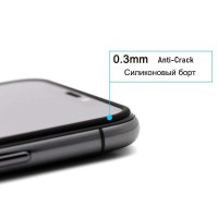 6.1" Защитное стекло ANANK 3D Anti-crack для iPhone 16 (Силиконовая рамка)