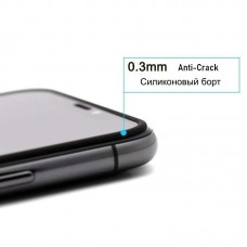 6.1" Защитное стекло ANANK 3D Anti-crack для iPhone 16 (Силиконовая рамка)