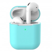 Чехол силиконовый для Apple Airpods 1/2 Silicone Case (Mint Green)