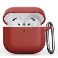 Silicone Case для Airpods 4 (Scarlet)