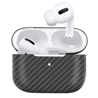Чехол Carbon Case для Apple AirPods Pro 2 (Черный матовый)