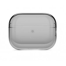 Силиконовый чехол COTECi MS-018-TK для AirPods 4 (Прозрачный-черный)