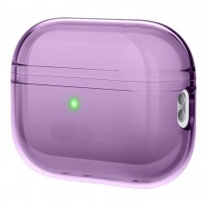 Силиконовый чехол COTEetCi 73040-TP для AirPods 3 (Прозрачный-фиолетовый)