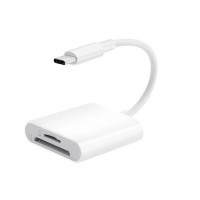 Кардридер COTEetCi 33019 2in1 USB-C to MicroSD/SDCard (белый)