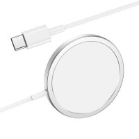БЗУ HOCO CW30 Pro Magnetic Charger Type-C (белый)