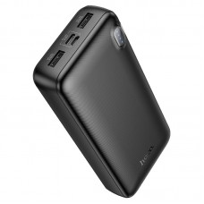 Внешний аккумулятор 10000mAh HOCO J128 вход Micro+Type-C, выход 2xUSB-A (Черный)