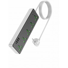 Сетевой фильтр HOCO AC13A 3*USB(5V;3.4A)/USB-C(5V;3.4A)/5*220V (Черный)
