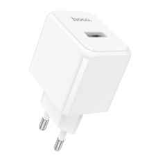 Адаптер питания HOCO CS12A USB-A 18W QC3.0 (Белый)
