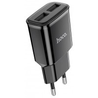 Адаптер питания HOCO C88A 2xUSB-A 2.4A (черный)