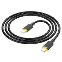 Кабель HOCO U109 Type-C to Type-C 100W 1.2m (черный)