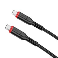 Кабель HOCO X59 Type-C to Type-C 60W 2m (черный)