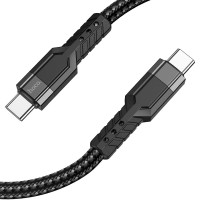 Кабель HOCO U110 Type-C to Type-C 60W 1.2m (черный)