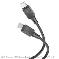 Кабель HOCO X101 Type-C to Type-C 60W 1m (черный)