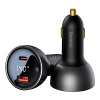 АЗУ Baseus TypeC+USB-A 140W кабель TypeC/TypeC 100W 20V/5A 1m CGZX070001 (черный)