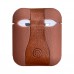 Чехол TPU LEATHER SOFT для Apple Airpods (светло-коричневый)