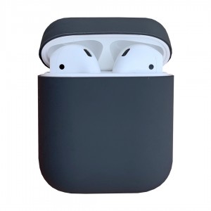 Чехол силиконовый для Apple Airpods 1/2 Silicone Case (Gray)