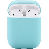 Чехол силиконовый для Apple Airpods 1/2 Silicone Case (Sky Blue)