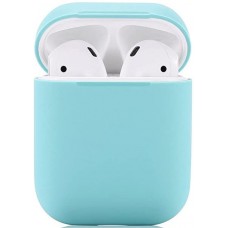 Чехол силиконовый для Apple Airpods 1/2 Silicone Case (Sky Blue)