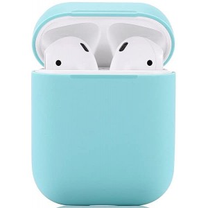 Чехол силиконовый для Apple Airpods 1/2 Silicone Case (Sky Blue)