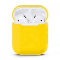 Чехол силиконовый для Apple Airpods 1/2 Silicone Case (Yellow)