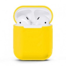 Чехол силиконовый для Apple Airpods 1/2 Silicone Case (Yellow)
