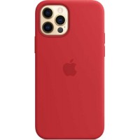 Накладка Silicone Case для iPhone 12 Pro Max (Red)