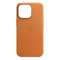 Накладка Leather Case Magsafe для iPhone 13/14 (Golden brown)