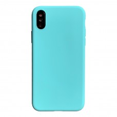 Бампер силиконовый для iPhone Xs Max (бирюзовый)