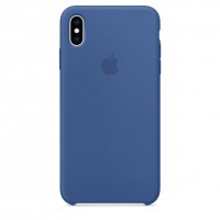 Накладка Silicone Case для iPhone Xs (Delft Blue)
