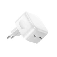 Адаптер питания CoTEetci 32106-U 35W 2xUSB-C (белый)