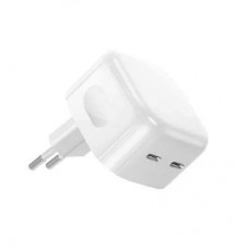 Адаптер питания CoTEetci 32106-U 35W 2xUSB-C (белый)