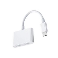 Адаптер COTEetCI CS8852 Type-C to 2xType-C (белый)