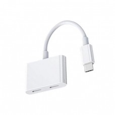 Адаптер COTEetCI CS8852 Type-C to 2xType-C (белый)